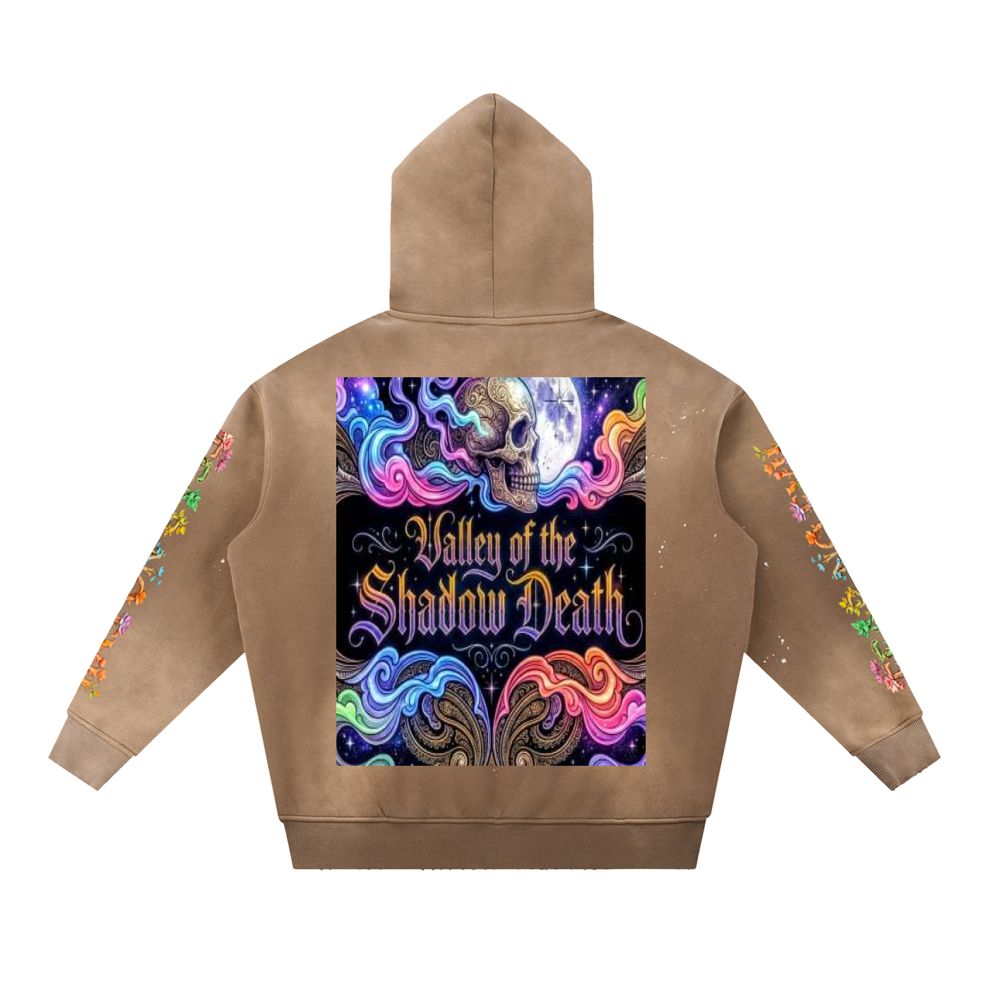 Vintage Washed Frayed Fleece Hoodie